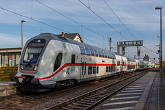 49 - Intercity der DB bei der Durchfahrt im Bahnhof Dahlen Richtung Leipzig (Strecke: Leipzig - Dresden)