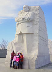 Family at MLK memorial