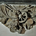 st michael cornhill, london (26)trophy of arms on c17 tomb of john huitson +1689 attrib. edward pierce
