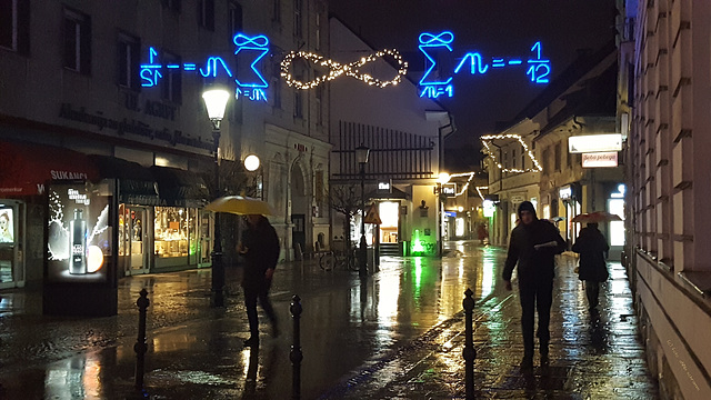 Regenwetter in Ljubljana