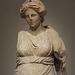 Detail of a Marble Draped Female Statue on a Round Base from Pergamon in the Metropolitan Museum of Art, July 2016