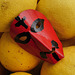 Careto mask on lemons