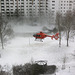 Landung mit Schneegestöber am 03.01.2010