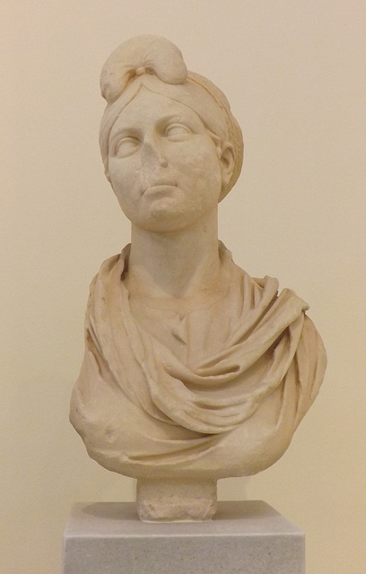 Trajanic Female Portrait Bust from Athens in the National Archaeological Museum of Athens, May 2014