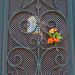 Wrought iron and flowers