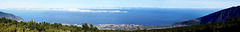 Puerto de la Cruz und die Küste von oben (1300 m) auf dem Weg zum Teide. ©UdoSm