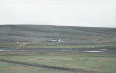 Austurleið-SBS 509 (VP 305), a Jonckheere bodied Mercedes-Benz, arriving at Nydidalur in the remote area of central Iceland – 24 July 2002 (492-20) (Photo 1 in a set of 4)