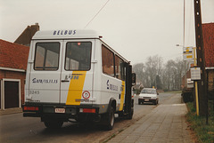 De Lijn 3245 (1748 P) at Beveren-IJzer – 25 Mar 1996
