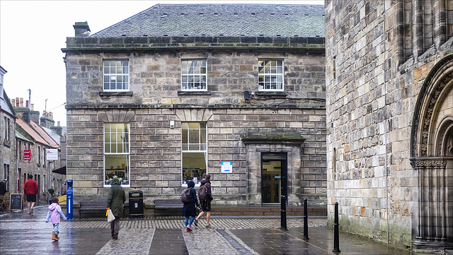 St Andrews Library in the Rain