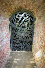 Entrance to the restored Ice house.. 'Hardwick hall'