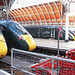 Great Western Railway & Heathrow Express trains at Paddington Station, London, 25 2 2023