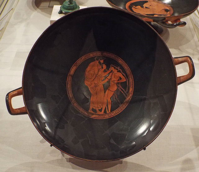 Terracotta Kylix Signed by Hieron as Potter and Attributed to Makron as Painter in the Metropolitan Museum of Art, April 2017