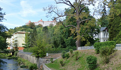 CZ - Karlsbad - Blick zum Hotel Imperial