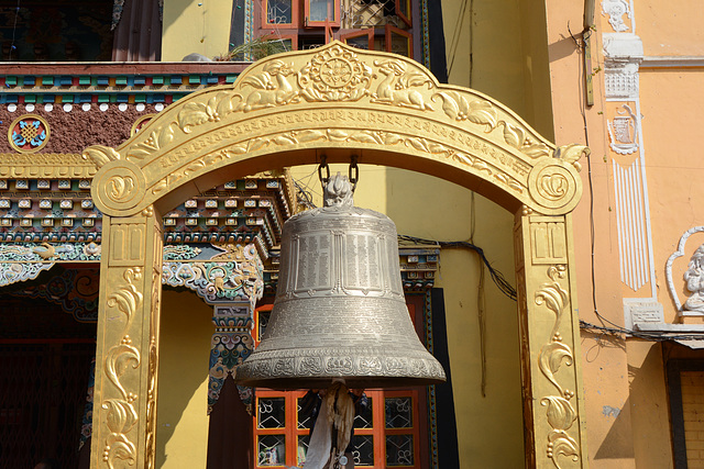 Kathmandu, Boudhanath, The Bell of Guru Lhakhang Monastery