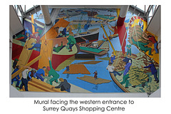 Mural at west of Surrey Quays Shopping Centre 12 4 2018