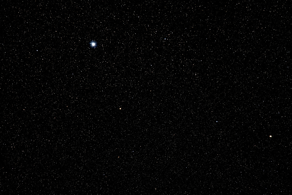 Just a plain star field.- do look large.