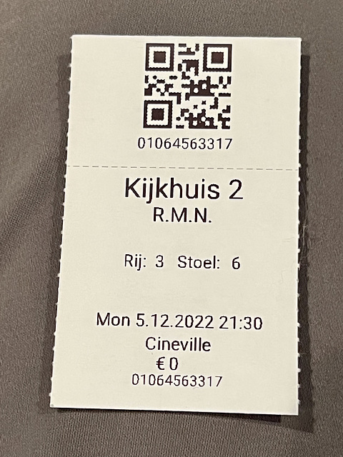 Ticket for R.M.N.