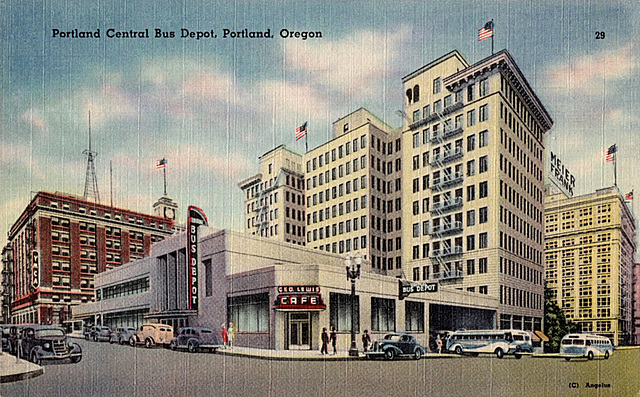 Portland Oregon Postcard, c1935