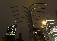 Nacht-Lichter in Frankfurt - im Bankenviertel