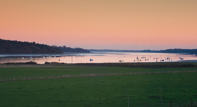 River Orwell in Suffolk at dusk