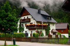 Fence and House, Obertraun, Austria