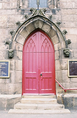 West Door, St Mark's Church, Snow Hill, Hanley, Stoke on Trent, Staffordshire