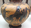 Detail of a Black-Figure Amphora with a Chariot Attributed to Exekias in the Boston Museum of Fine Arts, July 2011