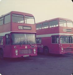 Eastern Counties TEX 405R and VNG 378H - May 1979