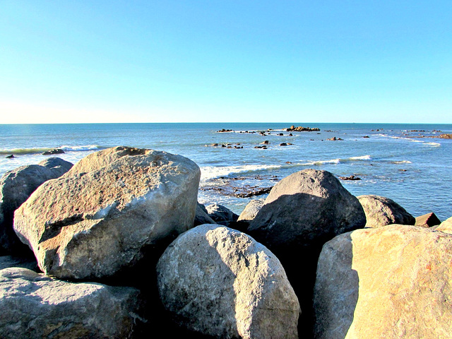 Rocks On Sea Front.