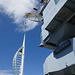 Positioning the spinnaker tower