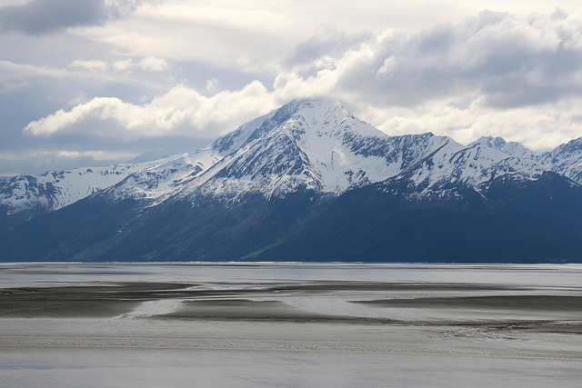 Mud flats and mountains