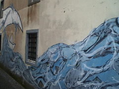 The whale mural.