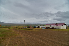 Siedlung in der mongolische Steppe