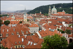 Prague rooftops (pale colour)