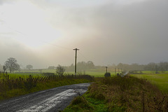 Lane to the farm house