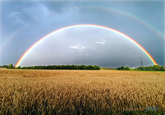 Regenbogen gesehen zwischen Hüls und Krefeld