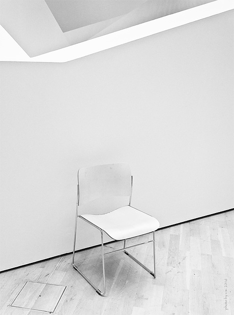 white chair in the corner VI