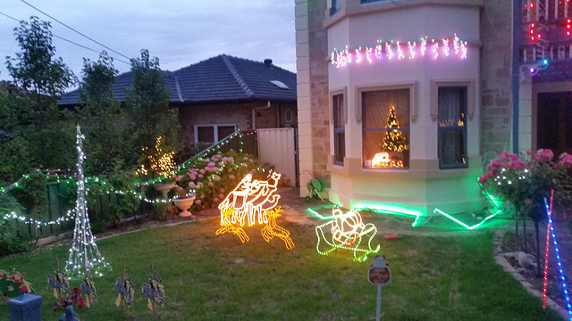 Christmas lights in Adelaide South Australia