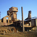 Ruins of abandoned copper mines.