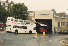 Vernon Road bus garage in Scarborough – 21 Aug 1987 (55-22A)