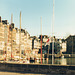 The beautiful harbour of Honfleur, France
