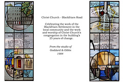 Christ Church windows - Blackfriars Settlement & 25 years of Christ Church