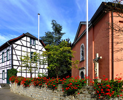 DE - Wachtberg - Vicarage and Church at Oberbachem