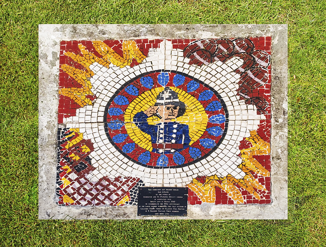 Cheapside Street Fire Commemorative Mosaic, Broomielaw, Glasgow