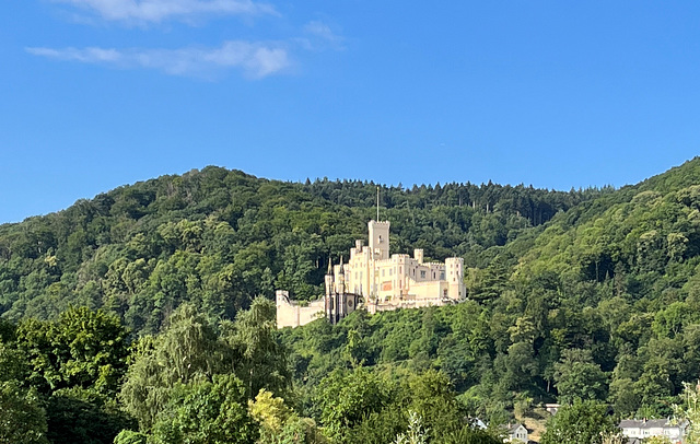 DE - Lahnstein - Blick auf Schloss Stolzenfels