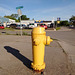 Yellow hydrant & plane