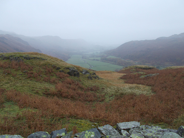 Hardknott - Eskdale to the west.