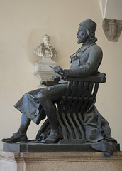 Statue of an official at Lucca, Tuscany