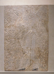 Human-Headed Winged Genie Relief in the Metropolitan Museum of Art, August 2019