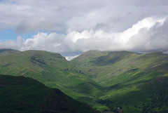 Tongue Gill  below a cloud topped Fairfield